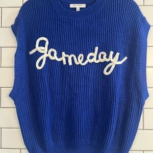 Ameda Royal Blue Crew Neck Sweater